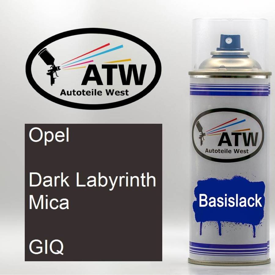 Opel, Dark Labyrinth Mica, GIQ: 400ml Sprühdose, von ATW Autoteile West.